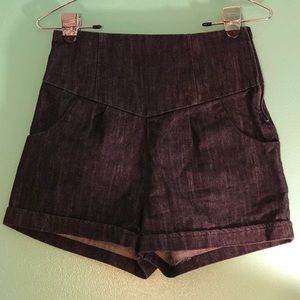 Vintage style high waisted shorts
